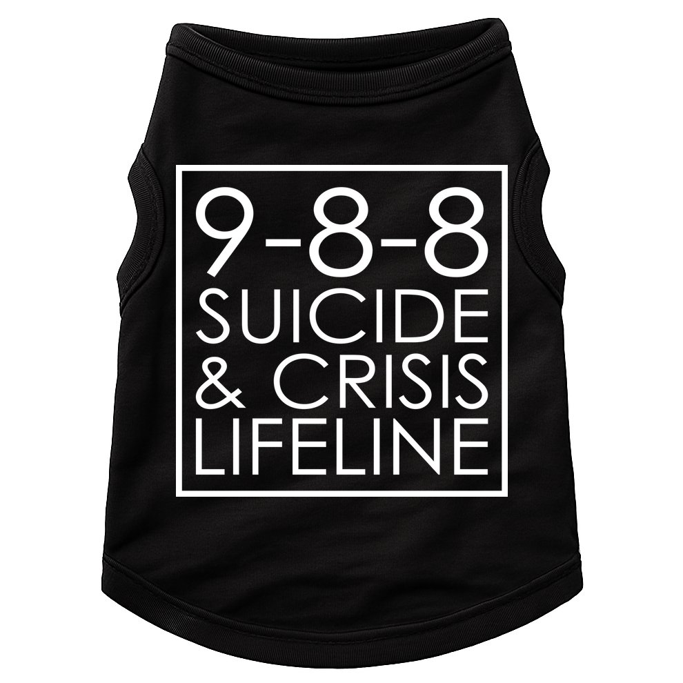 Suicide Crisis Lifeline 988 Vintage Retro Fashion Doggie Tank