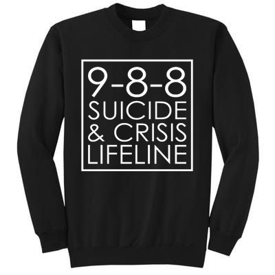 Suicide Crisis Lifeline 988 Vintage Retro Fashion Sweatshirt