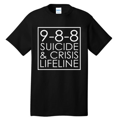 Suicide Crisis Lifeline 988 Vintage Retro Fashion Tall T-Shirt