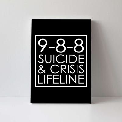 Suicide Crisis Lifeline 988 Vintage Retro Fashion Canvas