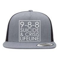 Suicide Crisis Lifeline 988 Vintage Retro Fashion Flat Bill Trucker Hat