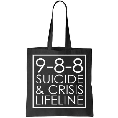 Suicide Crisis Lifeline 988 Vintage Retro Fashion Tote Bag