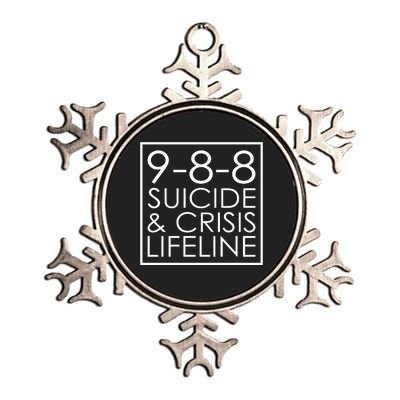 Suicide Crisis Lifeline 988 Vintage Retro Fashion Metallic Star Ornament