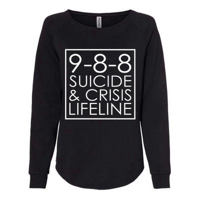 Suicide Crisis Lifeline 988 Vintage Retro Fashion Womens California Wash Sweatshirt