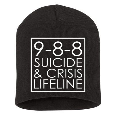 Suicide Crisis Lifeline 988 Vintage Retro Fashion Short Acrylic Beanie