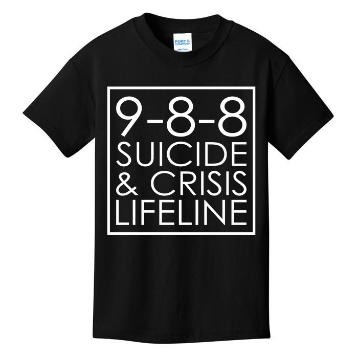 Suicide Crisis Lifeline 988 Vintage Retro Fashion Kids T-Shirt