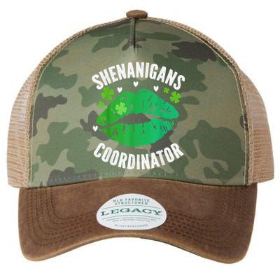 Shenanigans Coordinator Lips Sexy Shamrock St Patrick's Day Legacy Tie Dye Trucker Hat