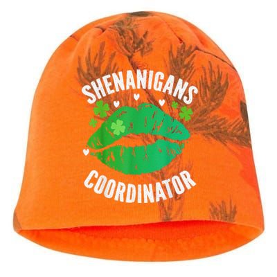 Shenanigans Coordinator Lips Sexy Shamrock St Patrick's Day Kati - Camo Knit Beanie