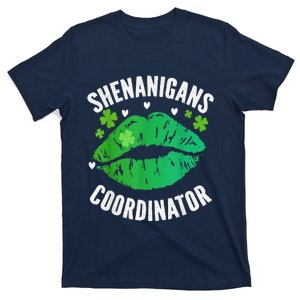 Shenanigans Coordinator Lips Sexy Shamrock St Patrick's Day T-Shirt