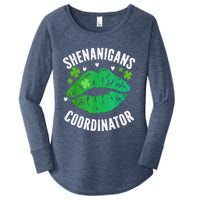 Shenanigans Coordinator Lips Sexy Shamrock St Patrick's Day Women's Perfect Tri Tunic Long Sleeve Shirt