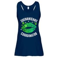 Shenanigans Coordinator Lips Sexy Shamrock St Patrick's Day Ladies Essential Flowy Tank