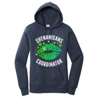 Shenanigans Coordinator Lips Sexy Shamrock St Patrick's Day Women's Pullover Hoodie