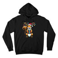 Squirrel Christmas Lights Funny Squirrel Xmas Pajama Gift Tall Hoodie