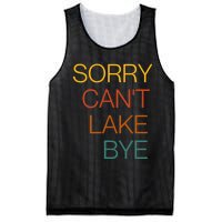 Sorry Can't Lake Bye. Funny Lake Mom Life Mesh Reversible Basketball Jersey Tank