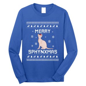 Sphynx Cat Lover Christmas Ugly Xmas Sweater Sphynx Gift Long Sleeve Shirt