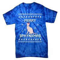 Sphynx Cat Lover Christmas Ugly Xmas Sweater Sphynx Gift Tie-Dye T-Shirt