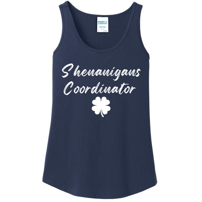 Shenanigans Coordinator Lucky Charmer Ladies Essential Tank