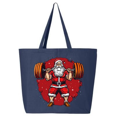 Santa Claus Loves Lifting Weights 25L Jumbo Tote