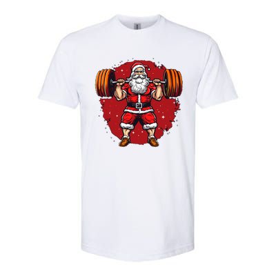 Santa Claus Loves Lifting Weights Softstyle CVC T-Shirt