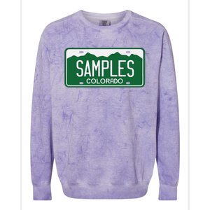 Samples Colorado License Plate Colorblast Crewneck Sweatshirt