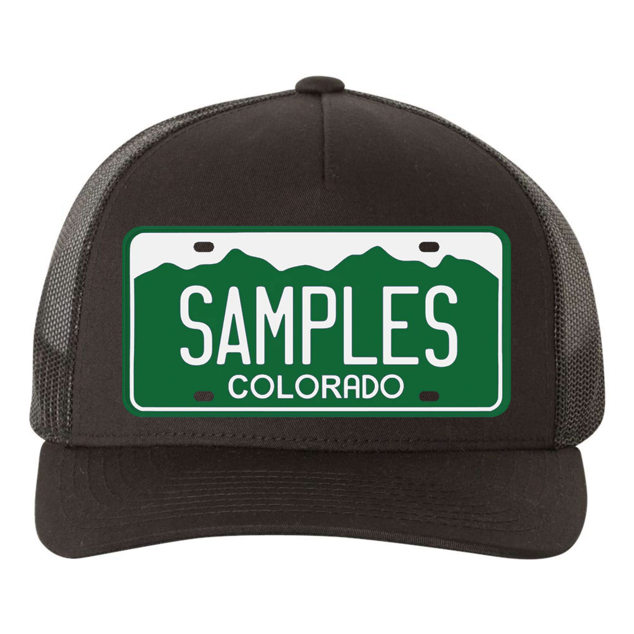Samples Colorado License Plate Yupoong Adult 5-Panel Trucker Hat