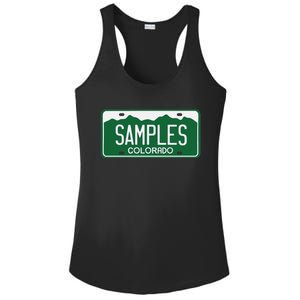 Samples Colorado License Plate Ladies PosiCharge Competitor Racerback Tank