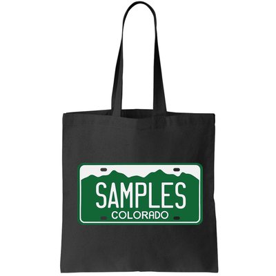 Samples Colorado License Plate Bag