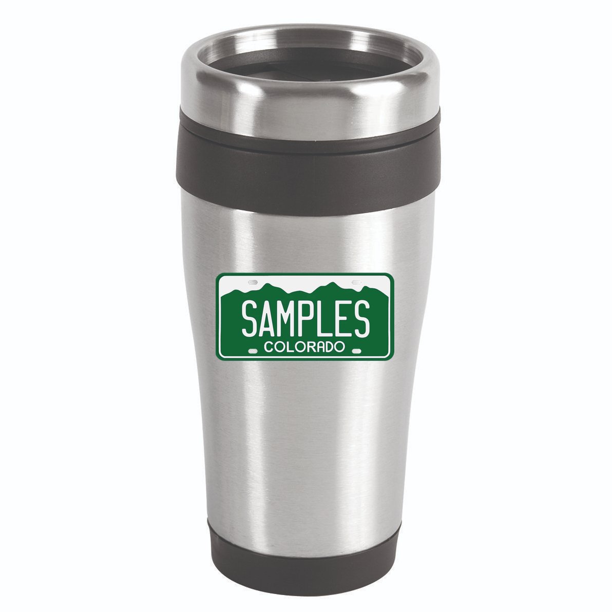 Samples Colorado License Plate 16oz Travel Tumbler