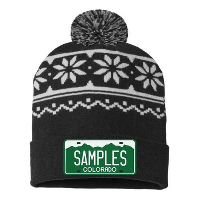 Samples Colorado License Plate USA-Made Snowflake Beanie