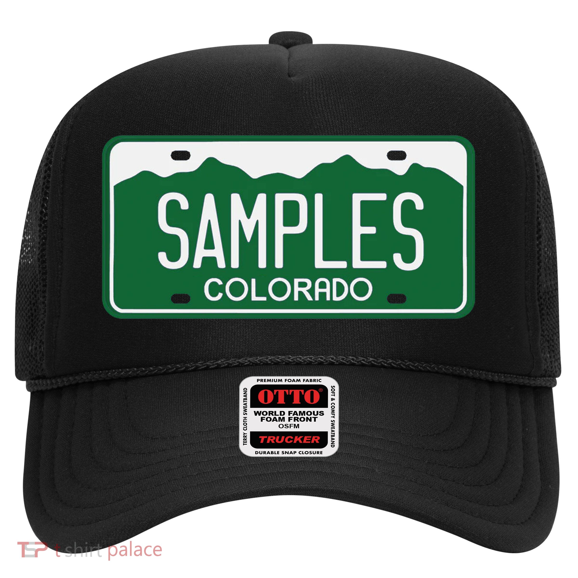 Samples Colorado License Plate Trucker Hat