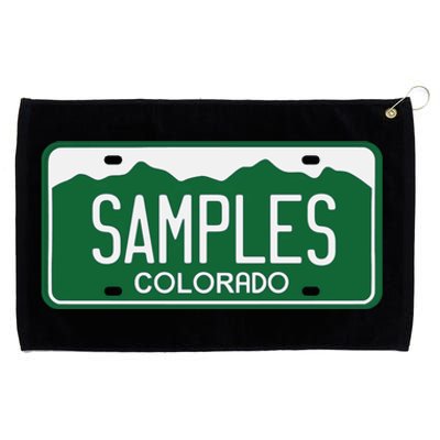 Samples Colorado License Plate Grommeted Golf Towel