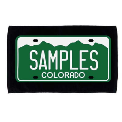 Samples Colorado License Plate Microfiber Hand Towel