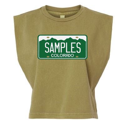 Samples Colorado License Plate Garment-Dyed Women's Muscle Tee