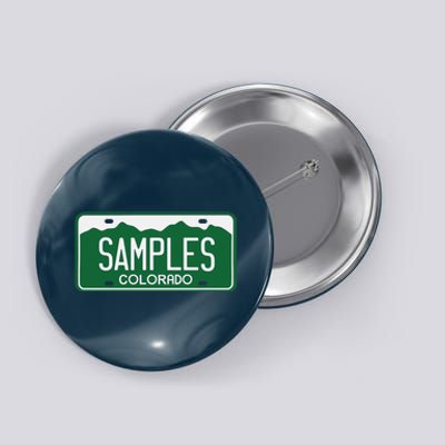 Samples Colorado License Plate Button