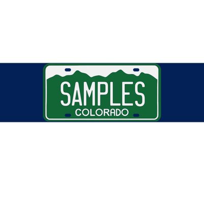 Samples Colorado License Plate Bumper Sticker