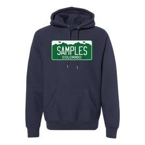 Samples Colorado License Plate Premium Hoodie