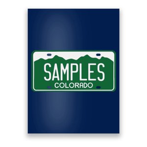 Samples Colorado License Plate Poster