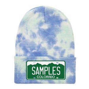 Samples Colorado License Plate Tie Dye 12in Knit Beanie