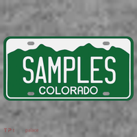 Samples Colorado License Plate Hoodie
