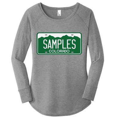 Samples Colorado License Plate Women's Perfect Tri Tunic Long Sleeve Shirt