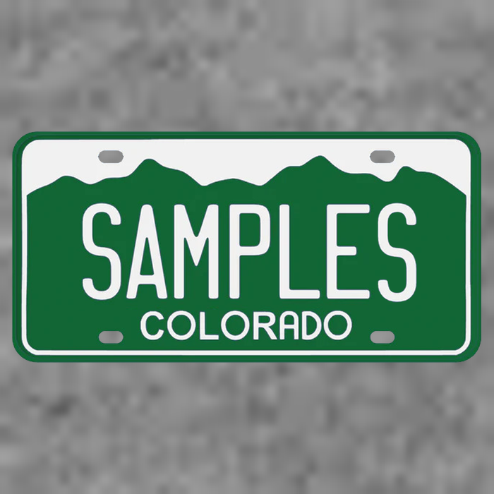 Samples Colorado License Plate Baby Bodysuit