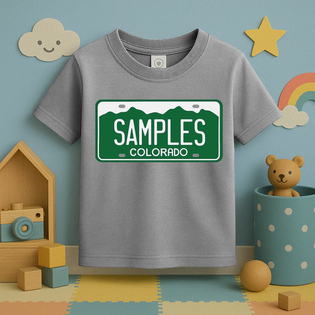 Samples Colorado License Plate Toddler T-Shirt