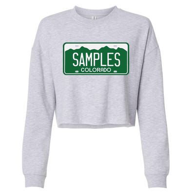 Samples Colorado License Plate Cropped Pullover Crew