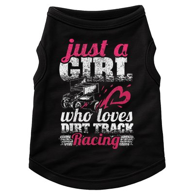 Sprint Car Lover Just A Girl Who Loves Dirt Track Racing Doggie Tank