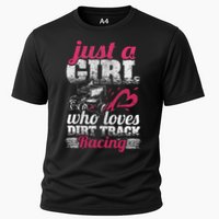 Sprint Car Lover Just A Girl Who Loves Dirt Track Racing Cooling Performance Crew T-Shirt