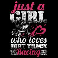 Sprint Car Lover Just A Girl Who Loves Dirt Track Racing Bucket Hat
