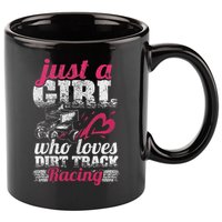 Sprint Car Lover Just A Girl Who Loves Dirt Track Racing 11oz C Handle Ceramic Mug