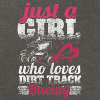 Sprint Car Lover Just A Girl Who Loves Dirt Track Racing Cotton Canvas Backpack