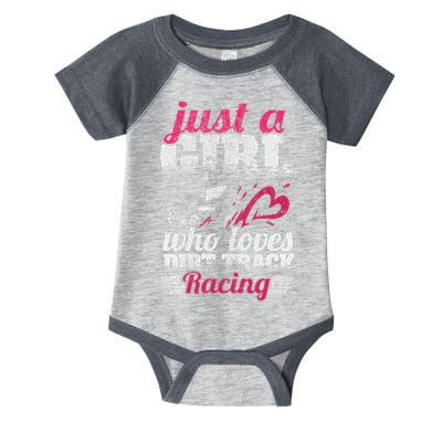 Sprint Car Lover Just A Girl Who Loves Dirt Track Racing Infant Baby Jersey Bodysuit