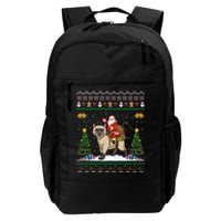 Siamese Cat Lover Santa Riding Siamese Cat Ugly Christmas Daily Commute Backpack